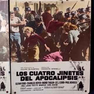 Carteles Tarjetón Cine Cuatro Jinetes Apocalipsis