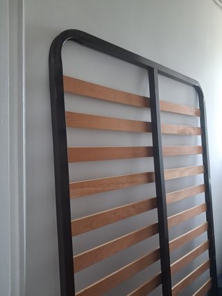 Somier metálico con lamas de madera de 105x180