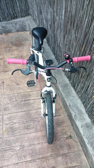 Bicicleta BTwin 20 blanca