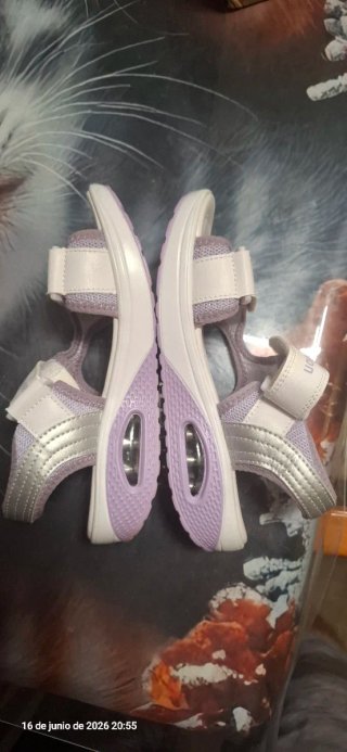 Sandalias Niña Fashion Blancas y Moradas
