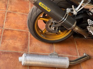 Escape de serie yamaha R6 2005-06
