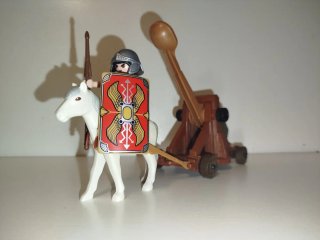 Playmobil Legión Romana con Caballo y Catapulta