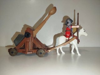 Playmobil Legión Romana con Caballo y Catapulta