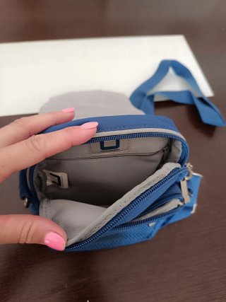 Bandolera Adolfo Dominguez Azul Hombre