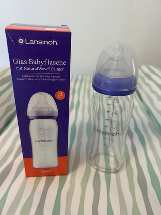 2 Biberones Cristal Lansinoh NaturalWave 240ml