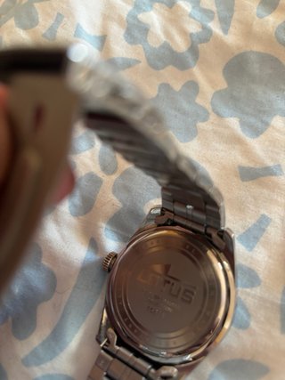 Reloj Lotus Cronógrafo Negro y Plateado