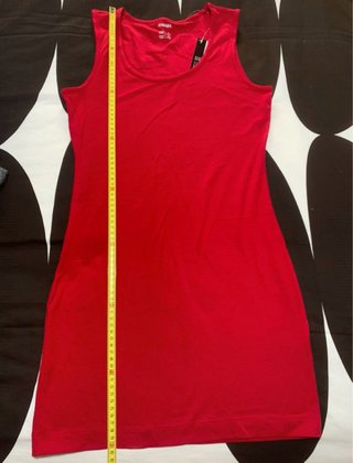 Vestido rojo ajustado Esmara Talla S
