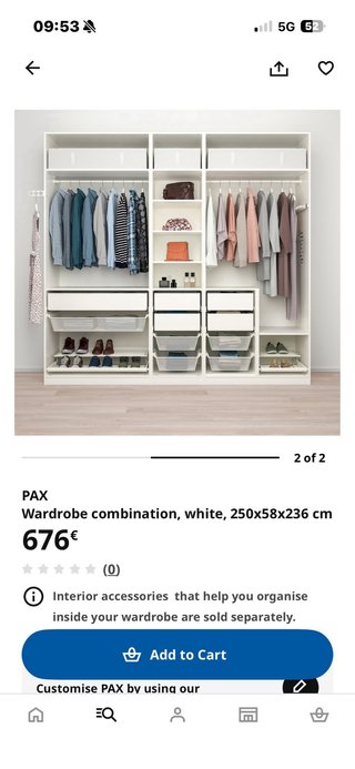 Armario 3 piezas Ikea Blanco