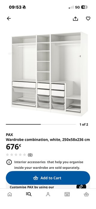 Armario 3 piezas Ikea Blanco