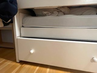 Cama nido blanca con cajones