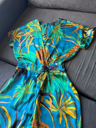 Mono largo estampado tropical ligero