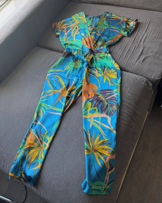 Mono largo estampado tropical ligero