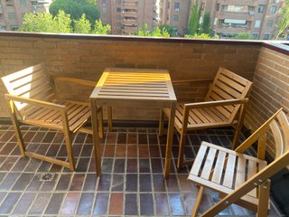 Conjunto Terraza IKEA NÄMMARÖ Mesa + 4 Sillas