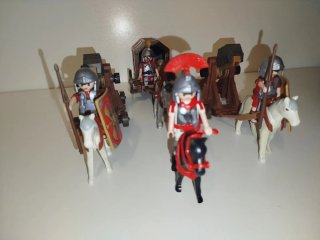 Playmobil Romanos con Catapultas y Carro