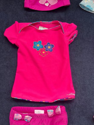 Lote ropa piscina niña, 18 meses