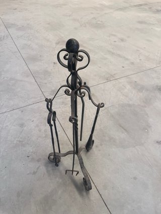 Joc d’estris per a llar de foc de ferro forjat