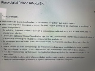 Piano Digital Roland RP 102