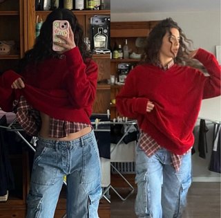 Camisa leñador cuadros roja y marrón