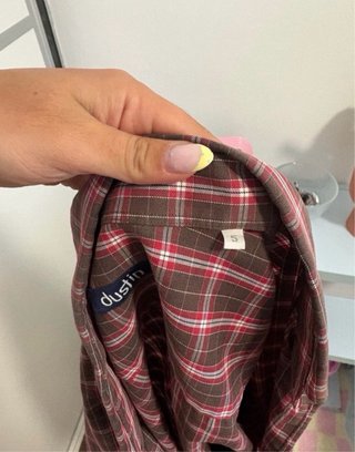 Camisa leñador cuadros roja y marrón