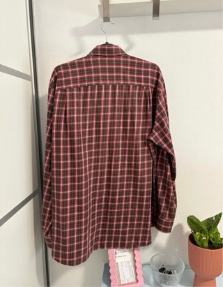 Camisa leñador cuadros roja y marrón