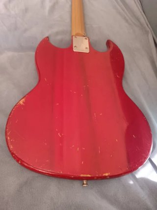 Guitarra eléctrica Kay K-2T K2 SG de los 7O con fu