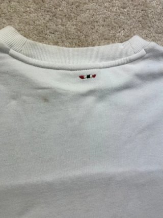 Sudadera Napapijri XL Y2K Negra Blanca