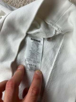 Sudadera Napapijri XL Y2K Negra Blanca