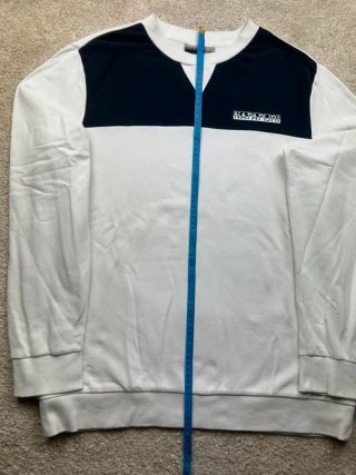 Sudadera Napapijri XL Y2K Negra Blanca