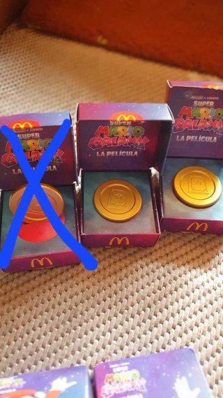 3 Monedas Super Mario Galaxy McDonald's