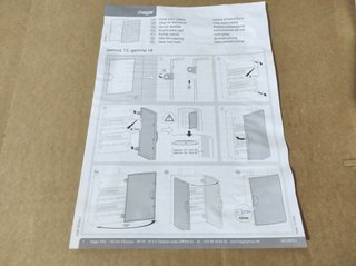 Puerta opaca Hager GP213P para cuadro GD213