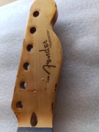 Mástil palorrosa Telecaster con decal Fender