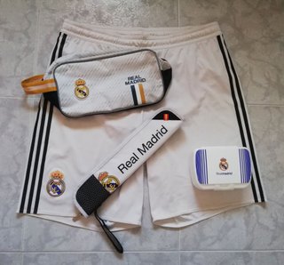 PANTALON OFICAL DE REAL MADRID, BLANCO, MARCA ADI