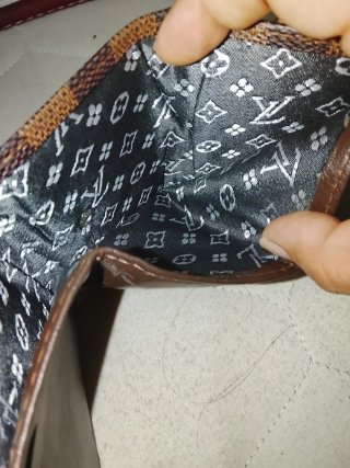 Portafoglio Louis Vuitton Marrone Damier