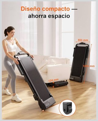Cinta de correr con inclinación 6%