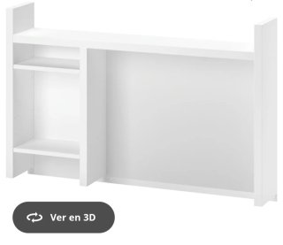 Estantería Escritorio MICKE Ikea Blanca