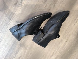 Zapatos de piel negros Cortefiel