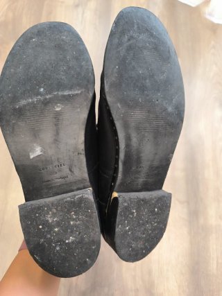 Zapatos de piel negros Cortefiel