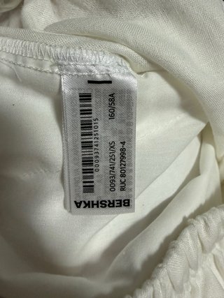 Pantalón Bershka Lino Blanco Talla XS