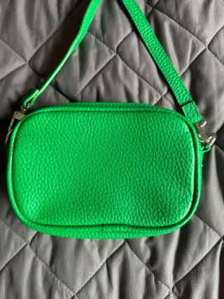 Bolso Mini Verde Stradivarius Efecto Piel Bandoler