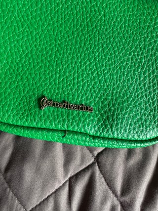 Bolso Mini Verde Stradivarius Efecto Piel Bandoler