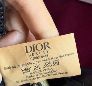 Neceser Dior beige y negro