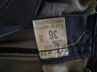 Pantalón chino azul hombre