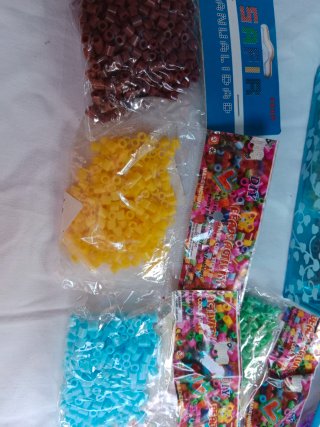 Lote Manualidades Cuentas Colores
