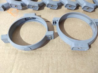 Lote 10 abrazaderas Nicoll para tubo PVC