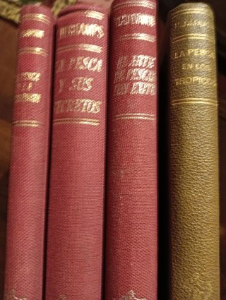 Cuatro libros sobre pesca de la editorial Herakle