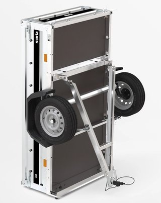 Remolque con laterales desmontables y plegable