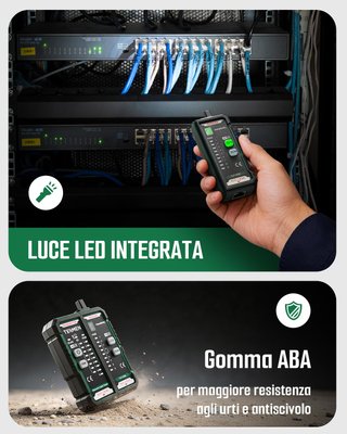 TESMEN TLP-528C Tester Cavi Rete RJ11 RJ45