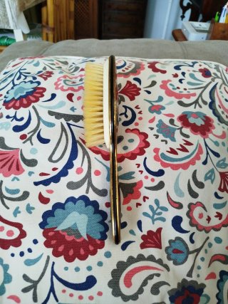 Cepillo de pelo decorado floral