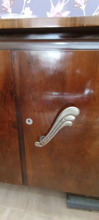 Aparador Antiguo Madera y Metal Años 30