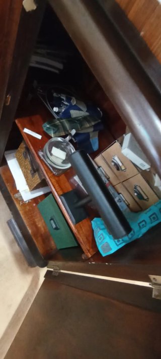 Aparador Antiguo Madera y Metal Años 30